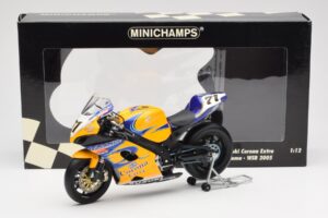 Suzuki GSX-R 1000 Team Alstare Corona Extra Y. Kagayama WSB 2005 Minichamps 1:12 122052271 Metal - imagen 6 de 6