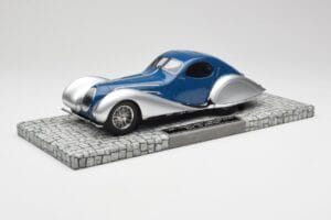 Talbot-Lago T150 C-SS Coupe Azul Plata Minichamps 1:18 107117122 Resina