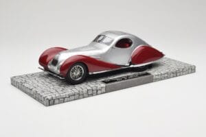 Talbot-Lago T150 C-SS Coupe Plata Rojo Minichamps 1:18 107117121 Resina