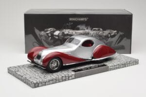 Talbot-Lago T150 C-SS Coupe Plata Rojo Minichamps 1:18 107117121 Resina - imagen 6 de 6