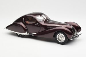Talbot-Lago T150 C-SS Figoni & Falaschi Teardrop Burdeos Oscuro Metalizado CMC 1:18 M-179 Metal - imagen 6 de 6