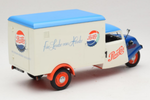 Tempo Dreirad Kastenwagen Pepsi Minichamps 1:18 150099024 Metal - imagen 3 de 8
