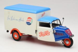 Tempo Dreirad Kastenwagen Pepsi Minichamps 1:18 150099024 Metal - imagen 6 de 8