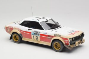 Toyota Celica 2000 GT RA21 #18 J-L. Therier RAC Rally 1977 IXO 1:18 18RMC189C Metal - imagen 4 de 6