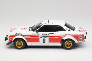 Toyota Celica 2000 GT RA21 #8 H. Mikkola / A. Hertz RAC Rally 1977 IXO 1:18 18RMC189A Metal - imagen 3 de 6