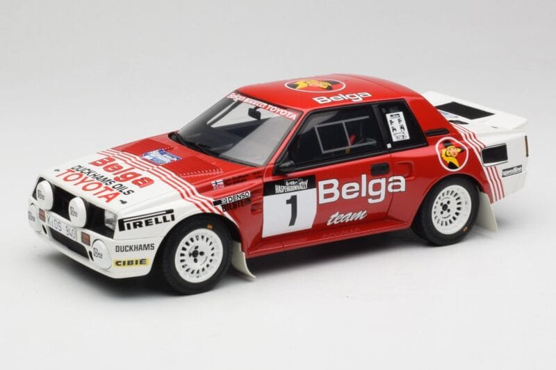 Toyota Celica Twin-Cam Turbo Team Belga #1 J. Kankkunen / F. Gallagher Haspengouw Rally 1995 Otto 1:18 OT1143 Resina