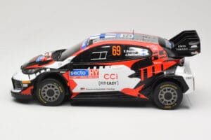 Toyota GR Yaris Rally1 #69 Toyota Gazoo Racing WRT K. Rovanpera / J. Halttunen Rally Finland 2024 IXO 1:18 18RMC218 Metal - imagen 3 de 6