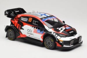 Toyota GR Yaris Rally1 #69 Toyota Gazoo Racing WRT K. Rovanpera / J. Halttunen Rally Finland 2024 IXO 1:18 18RMC218 Metal - imagen 4 de 6
