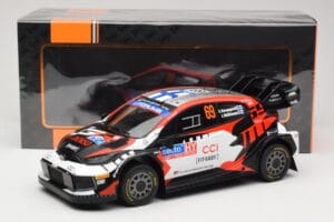 Toyota GR Yaris Rally1 #69 Toyota Gazoo Racing WRT K. Rovanpera / J. Halttunen Rally Finland 2024 IXO 1:18 18RMC218 Metal - imagen 6 de 6