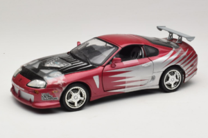 Toyota Supra A80 Fast & Furious Morado Plateado ERTL 1:18 33708 Metal