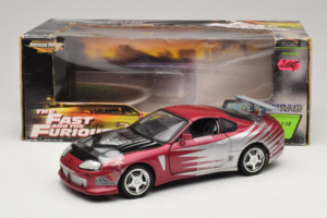 Toyota Supra A80 Fast & Furious Morado Plateado ERTL 1:18 33708 Metal - imagen 6 de 6