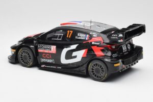 Toyota GR Yaris Rally1 #17 S. Ogier / V. Landais Rally Monte Carlo 2024 IXO 1:18 18RMC196 Metal - imagen 5 de 6