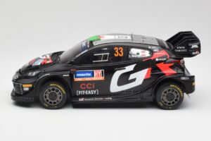 Toyota Yaris Rally1 WRC #33 E. Evans / S. Martin Rally Sweden 2024 IXO 1:18 18RMC200 Metal - imagen 3 de 6