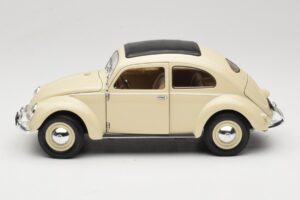 Volkswagen Beetle Type 1 Classic Blanco Welly 1:18 18040W Metal - imagen 4 de 8