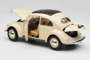 Volkswagen Beetle Type 1 Classic Blanco Welly 1:18 18040W Metal - imagen 5 de 8
