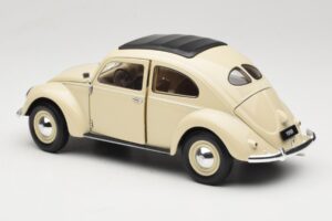 Volkswagen Beetle Type 1 Classic Blanco Welly 1:18 18040W Metal - imagen 7 de 8