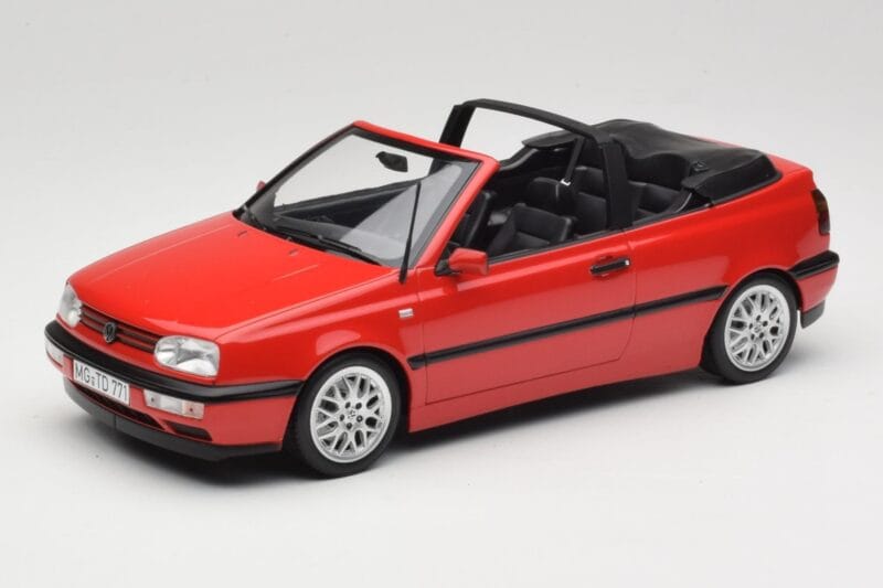 Volkswagen Golf Descapotable Mk3 Rojo Norev 1:18 188433 Metal