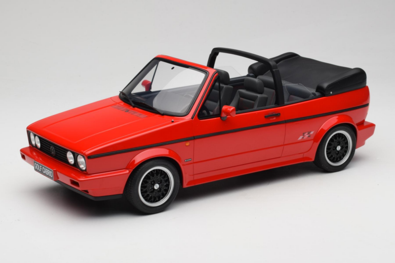 Volkswagen Golf Mk1 Descapotable Sportline Rojo Otto 1:12 G095 Resina