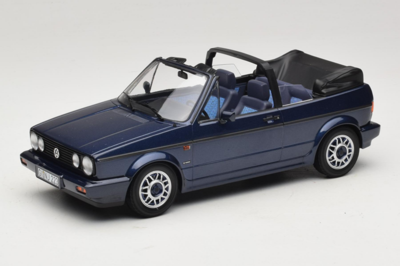 Volkswagen Golf Mk1 Cabriolet Quartett Inca Blue Norev 1:18 188628 Metal