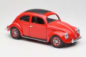 Volkswagen Escarabajo Rojo Solido 1:18 8306 Metal - imagen 6 de 8