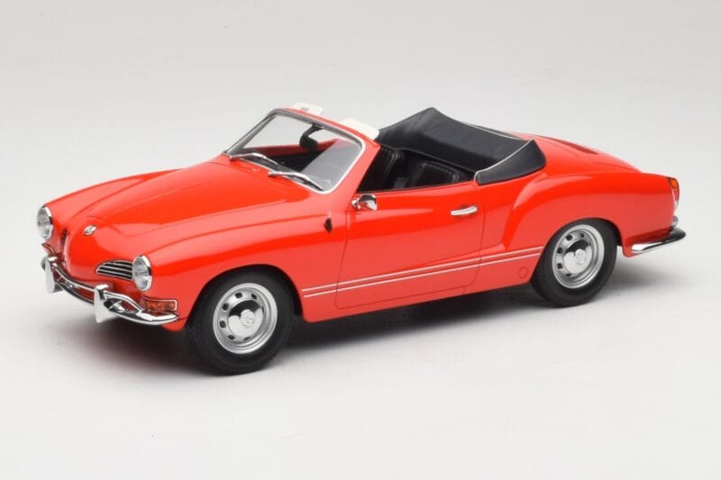 Volkswagen Karmann Ghia Descapotable Rojo Minichamps 1:18 155054030 Metal