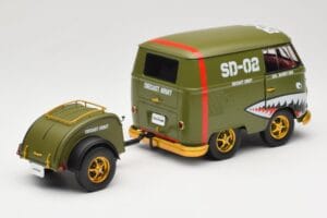 Volkswagen Kool Kombi Army Fighter Green Solido 1:18 S1810901 Metal - imagen 3 de 8