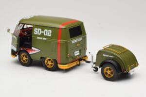 Volkswagen Kool Kombi Army Fighter Green Solido 1:18 S1810901 Metal - imagen 5 de 8