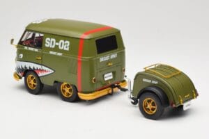 Volkswagen Kool Kombi Army Fighter Green Solido 1:18 S1810901 Metal - imagen 7 de 8