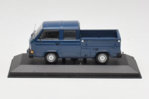 Volkswagen T3 Doble Cabina Plataforma Azul Minichamps 1:43 400055260 Metal
