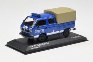 Volkswagen T3 Doble Cabina Plataforma THW Hannover Minichamps 1:43 400055290 Metal - imagen 2 de 4