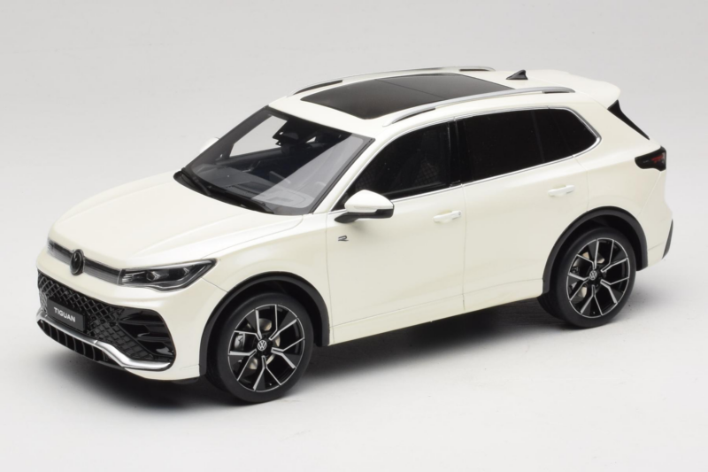 Volkswagen Tiguan R-Line Oryx White Pearl Otto 1:18 OT1219 Resina