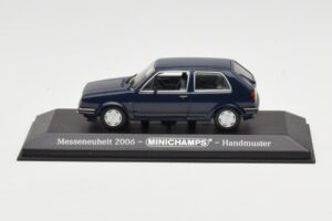 Volkswagen Golf Mk2 Azul Prototipo de Feria Minichamps 1:43 GOLFHANDMUSTER Metal