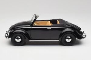 Volkswagen Beetle Type 1 Hebmuller Descapotable Negro Minichamps 1:18 107054232 Metal - imagen 3 de 6