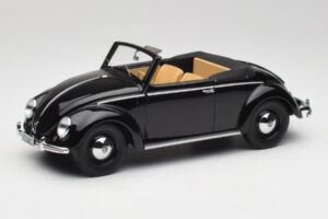 Volkswagen Beetle Type 1 Hebmuller Descapotable Negro Minichamps 1:18 107054232 Metal