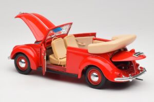 Volkswagen Descapotable Ruby Rojo Maisto 1:18 32826 Metal - imagen 5 de 8