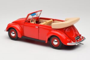 Volkswagen Descapotable Ruby Rojo Maisto 1:18 32826 Metal - imagen 7 de 8