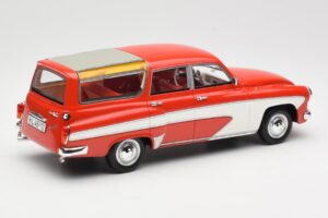 Wartburg 311 Camping Deluxe Rojo Blanco BoS Models 1:18 BOS037 Resina - imagen 2 de 6