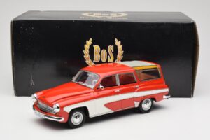 Wartburg 311 Camping Deluxe Rojo Blanco BoS Models 1:18 BOS037 Resina - imagen 6 de 6