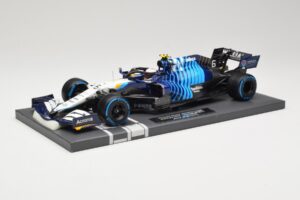 Williams Racing Mercedes FW43B #6 N. Latifi Belgian GP 2021 Minichamps 1:18 117211306 Metal - imagen 2 de 6