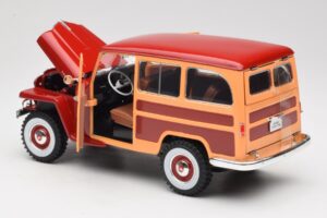 Willys Jeep Station Wagon Rojo Road Signature 1:18 92858 Metal - imagen 5 de 8