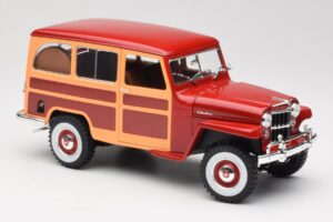 Willys Jeep Station Wagon Rojo Road Signature 1:18 92858 Metal - imagen 6 de 8