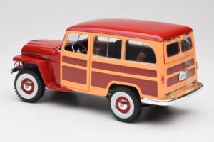Willys Jeep Station Wagon Rojo Road Signature 1:18 92858 Metal - imagen 7 de 8