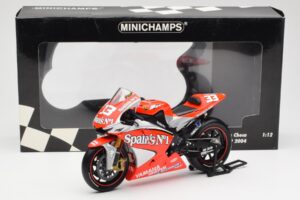 Yamaha YZR-M1 Gauloises Fortuna Yamaha #7 C. Checa MotoGP 2004 Minichamps 1:12 122043007 Metal - imagen 6 de 6