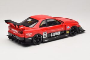 Nissan Skyline ER34 LB Super Silhouette Active Red GT Spirit 1:18 GT570 Resina - imagen 2 de 6