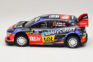 Ford Puma Rally1 #22 M. Sesks / R. Francis Rally Sweden 2025 IXO 1:18 18RMC240 Metal - imagen 3 de 6