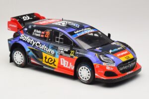 Ford Puma Rally1 #22 M. Sesks / R. Francis Rally Sweden 2025 IXO 1:18 18RMC240 Metal - imagen 4 de 6