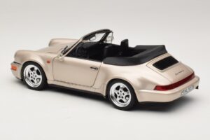 Porsche 911 964 Turbo Look Descapotable Zermatt Silver Norev 1:18 187140 Metal - imagen 7 de 8
