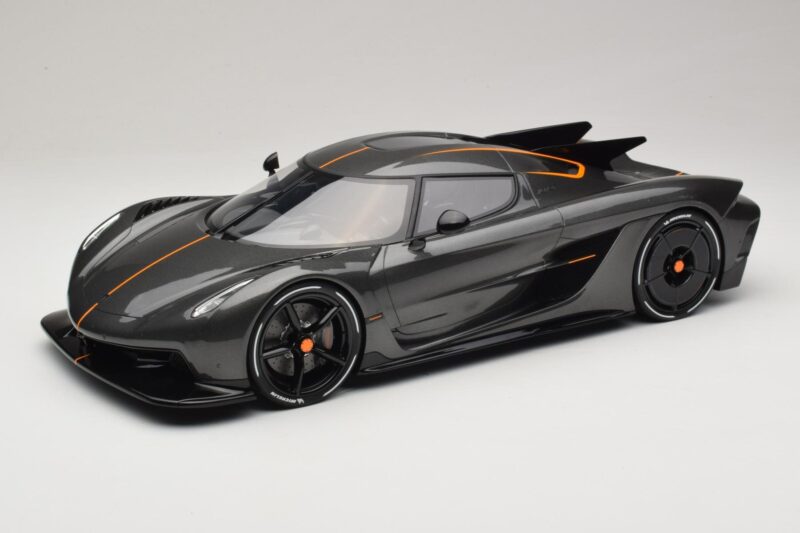 Koenigsegg Jesko Absolut 0-400-0 km/h Récord Graphite Grey GT Spirit 1:12 GT575 Resina