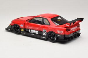 Nissan Skyline ER34 LB Super Silhouette Active Red GT Spirit 1:18 GT570 Resina - imagen 5 de 6