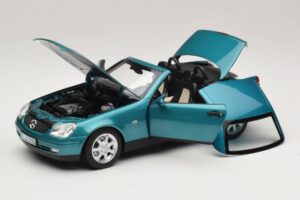 Mercedes SLK R170 Vivianite Green Norev 1:18 183021 Metal - imagen 2 de 10